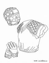 Rugby Armour Body Gloves Helmet Coloring Hellokids Print Color Online Pages sketch template