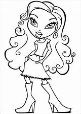 Coloring Bratz Pages Doll Drawing Hair Curly Dolls Kids Drawings Color Girls Getcolorings Printable Getdrawings Paintingvalley sketch template
