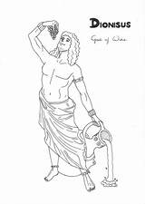 Greek Gods Mythology Coloring Dionysus God Zeus Pages Drawing Drawings Roman Sketch Tattoo Goddesses Choose Board Unit Study sketch template