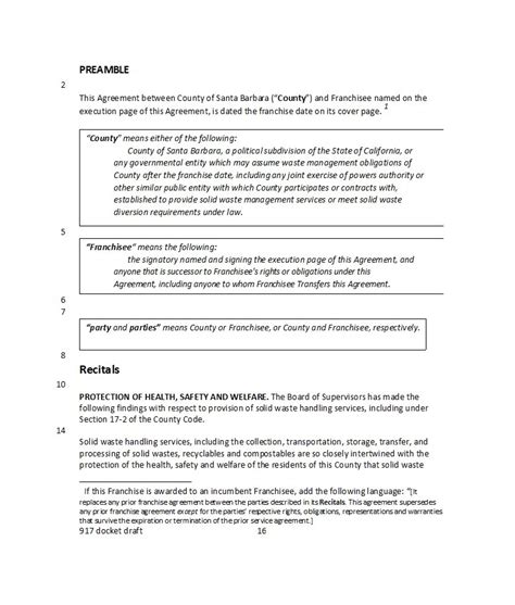 editable franchise agreement templates contracts templatelab