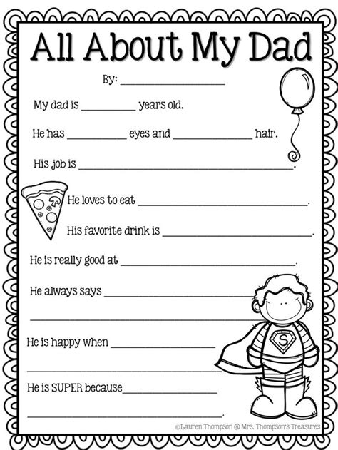 fathers day activitypdf fathers day activities fathers day