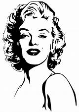 Marilyn Monroe Supercoloring sketch template