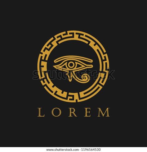 Egyptian Eye Logo Vector Stock Vector Royalty Free