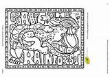 Coloring Rainforest Pages Printable Tropical Kids Animals Animal Rainforests Popular Coloringhome Library Clipart sketch template