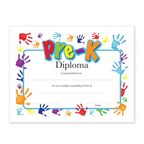 printable prek diplomas