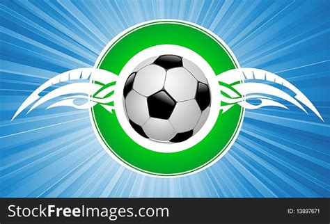 flying soccer ball  stock images   stockfreeimagescom