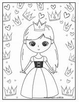 Prinzessin Malvorlage Ausmalbild Motiv sketch template