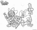 Coloring Band Sponegbob Pages Printable sketch template