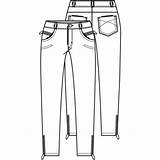 Broek Slanke Broeken Knipmode Patronen Kleding Bezoeken sketch template