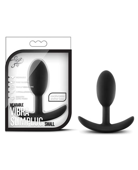 blush luxe wearable vibra slim butt plug small vibrating anal sex toy black ebay