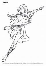Dc Draw Ivy Poison Super Girls Hero Step Drawing Drawingtutorials101 Comic Tutorials sketch template