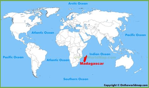 madagascar location   world map