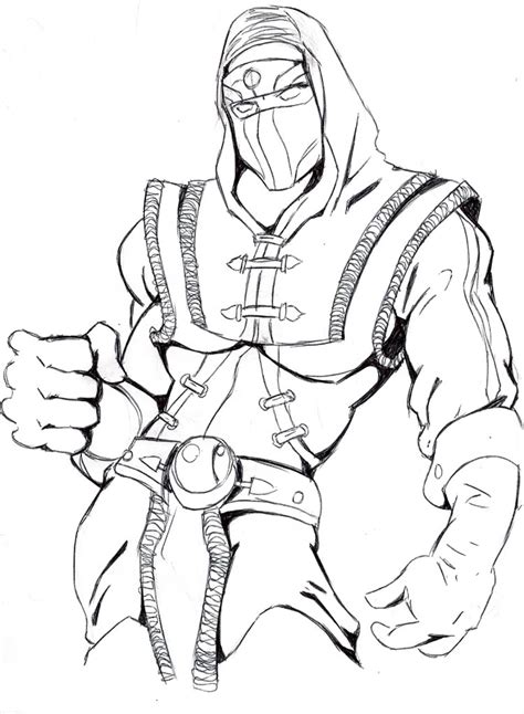 printable mortal kombat coloring pages coloringmecom