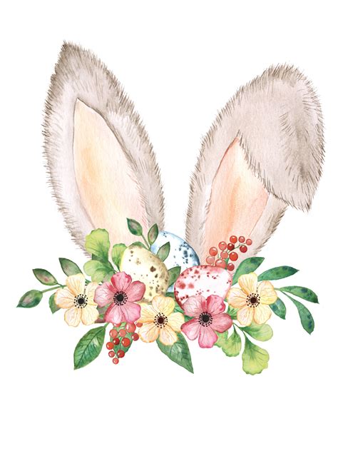 art collectibles rabbit ears clipart baby shower clipart bunny head