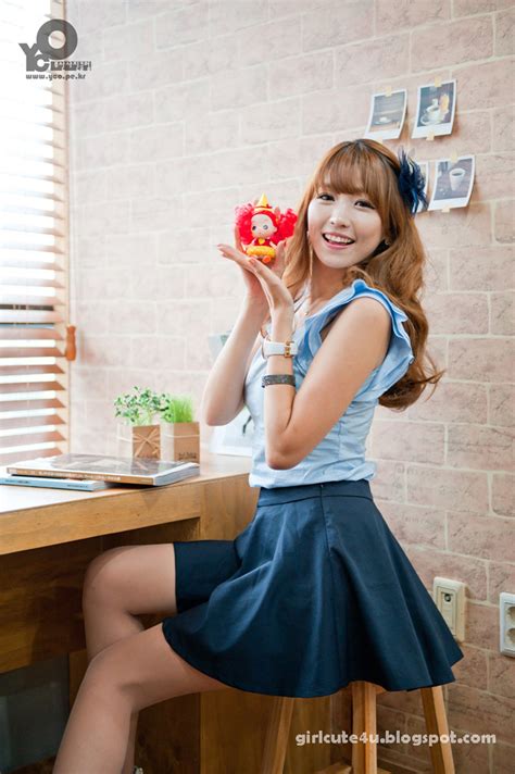 lee eun hye in blue ~ cute girl asian girl korean girl japanese girl chinese girl