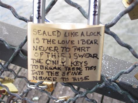 paris lock bridge quotes quotesgram