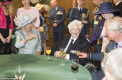 battle of britain heroes celebrate with a glamorous camilla and prince