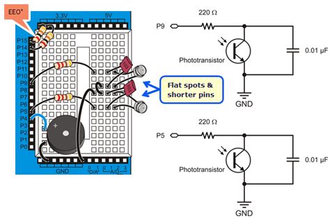 build  light sensor circuits learnparallaxcom