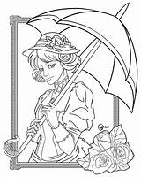Coloring Victorian Pages Lady Deviantart Adult Coloriage Steampunk Sandbox Color Printable Lineart Books Sheets Drawing Pro Gg Getcolorings Vintage Visit sketch template