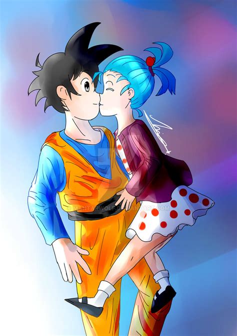 commissions goten and bulla by mantarwolf on deviantart