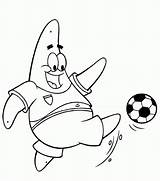 Coloring Soccer Playing Football Pages Patrick Cartoon Spongebob Print Colouring Kids Team Printable Sheets Templates Sports Pdf Visit Getcolorings sketch template