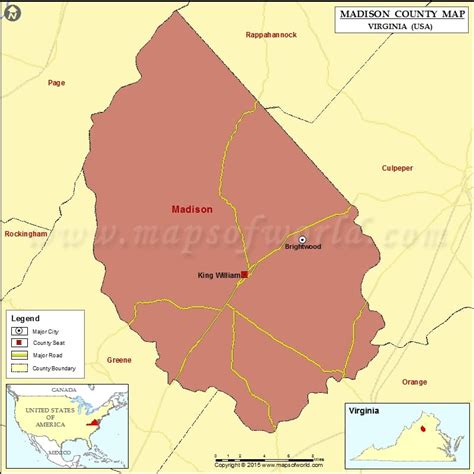 madison county map virginia