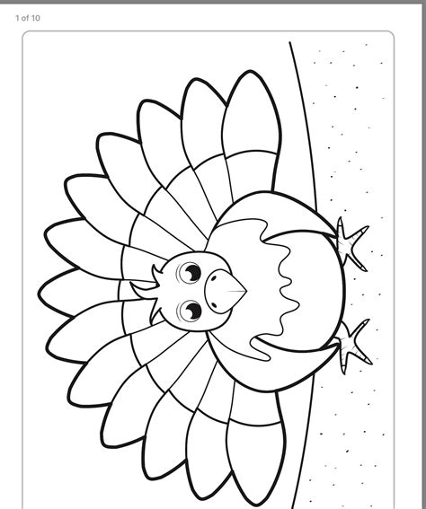 turkey coloring pages  kindergarten turkey  pilgrim hat