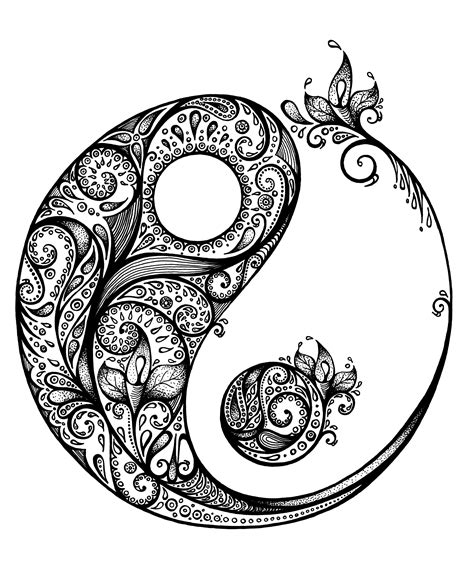 pin  rachel esser  mandala yin  tattoos mandala design art yin  art