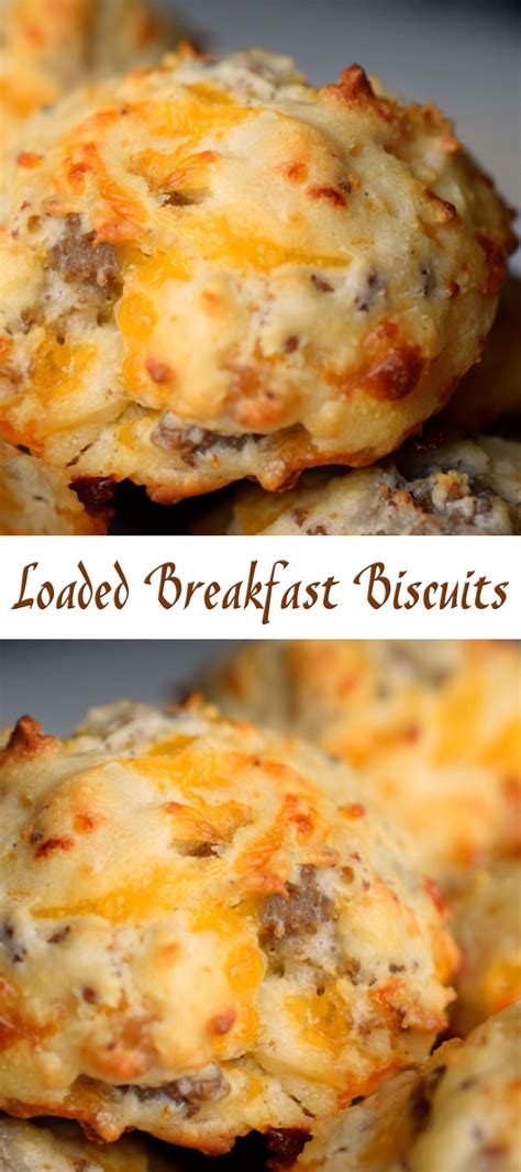 loaded breakfast biscuits