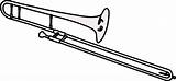 Trombone Posaune Clarinet Malvorlage Ausmalbilder Clipartmag sketch template