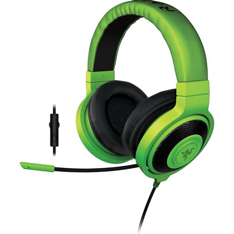 razer kraken pro  gaming headset green rz  ru