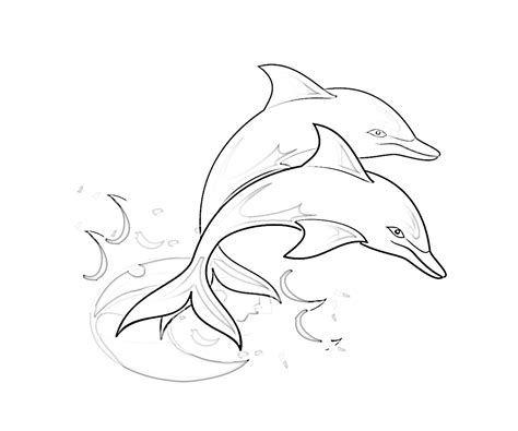 dolphin coloring pages  coloringkidsorg