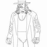 Coloring Undertaker Pages Wrestling Wrestler Printable Ring sketch template