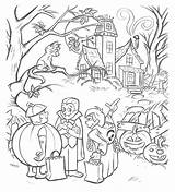 Halloween Coloring Pages Party Kids Color Comments sketch template