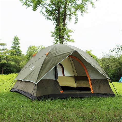 waterproof camping tent double layer   person   set  tent