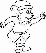 Coloring Pages Elves Christmas Elf Clipart Printable Santa Clip Girl Colouring Dancing Print Female Cliparts Evles Drawing Easy Kids Gnome sketch template