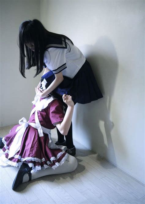 Lesbian 百合 Japanese Cosplay Just Girl Things Maid Cosplay
