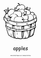 Apples Bushel Invernale Frutta Surfnetkids Kleurplaten Uniquecoloringpages sketch template