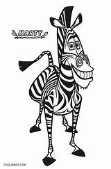 Madagascar Coloring Pages Marty Cool2bkids Printable Kids sketch template