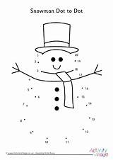Worksheets Joining Activityvillage Counting Snowmen sketch template