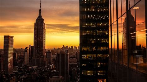resolution skyscrapers building sunset p laptop full hd