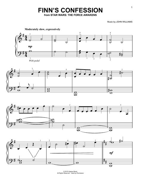 Star Wars Piano Sheet Music Star Wars Beginner Piano Lesbian