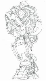 Optimus Trasformer Magnus Lineart sketch template