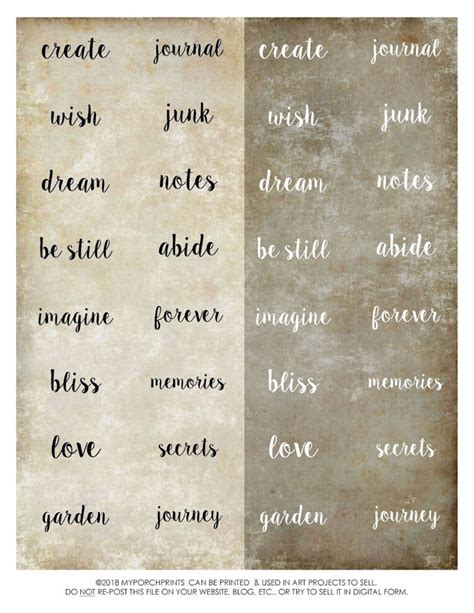 journal words google search journal printables  journal