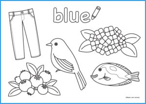 blue coloring worksheet maple leaf learning library