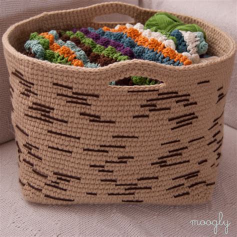easy crochet baskets patterns