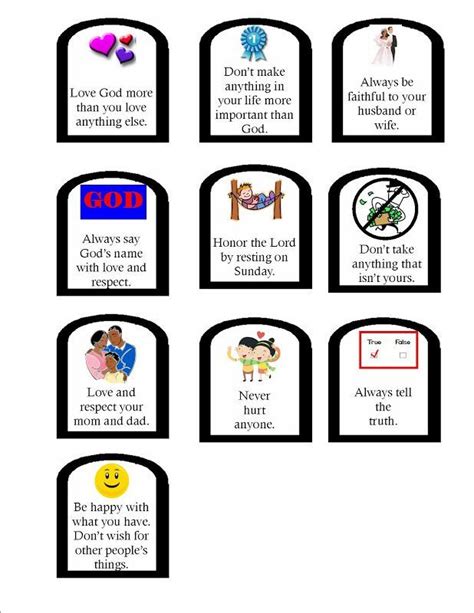 image result  ten commandments crafts  children jesus christ