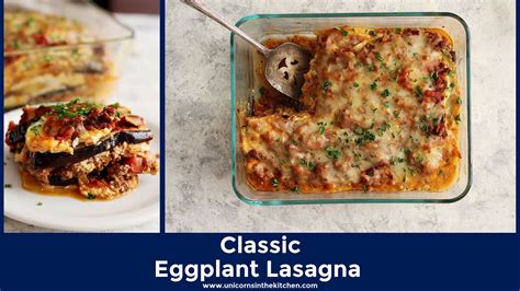 classic eggplant lasagna recipe youtube