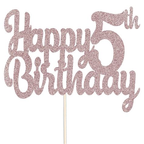 happy  birthday glitter cake topper party celebration etsy