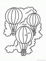Coloring Air Balloon Hot Transportation Pages Basket Vehicle Template Balony Creative Clipart Templates Popular Printable Library Cz Coloringhome sketch template